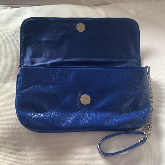 Blue St. Laura Studded Clutch - Picture 2 of 8